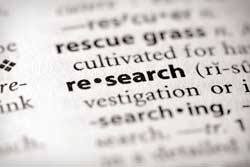 Dictionary-Definition-Research Picture of dictionary page with research definition