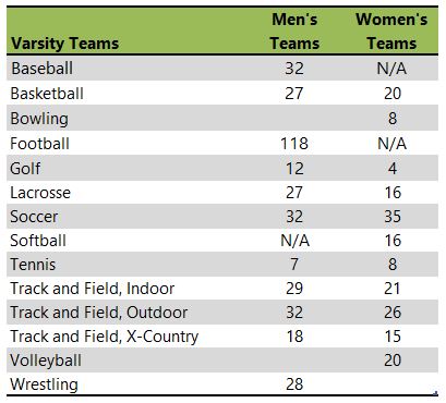 Elmhurst College athletic team listing