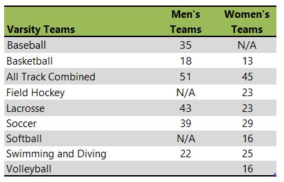 Keene State College athletic team listing