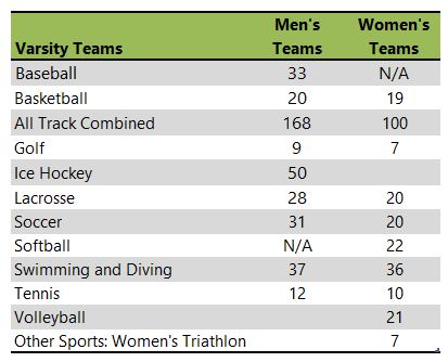 Calvin University athletic team listing