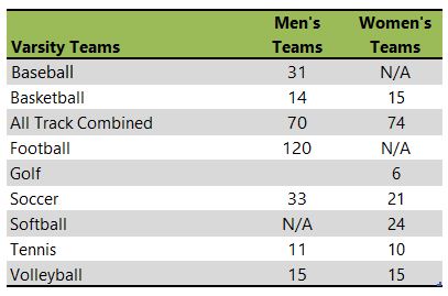 Geneva College athletic team listing