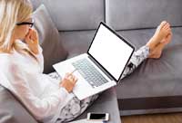 Woman reading about paying for college 