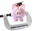 Piggy bank being crushed representing Colleges with the Lowest Student Loan Default Rate