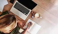 woman with computer and planning representing Legal documents for college students