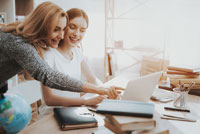 Mother helping daughter get great letters of recommendations for college