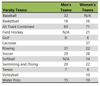 La Salle University athletic team listing