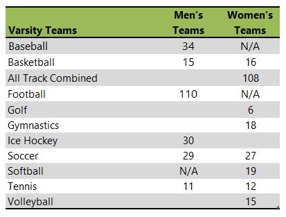 Western Michigan University athletic team listing