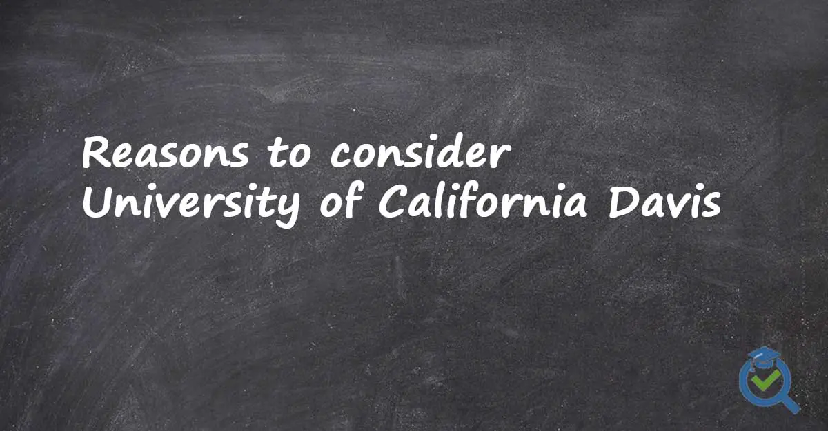 Chalkboard with University of California Davis